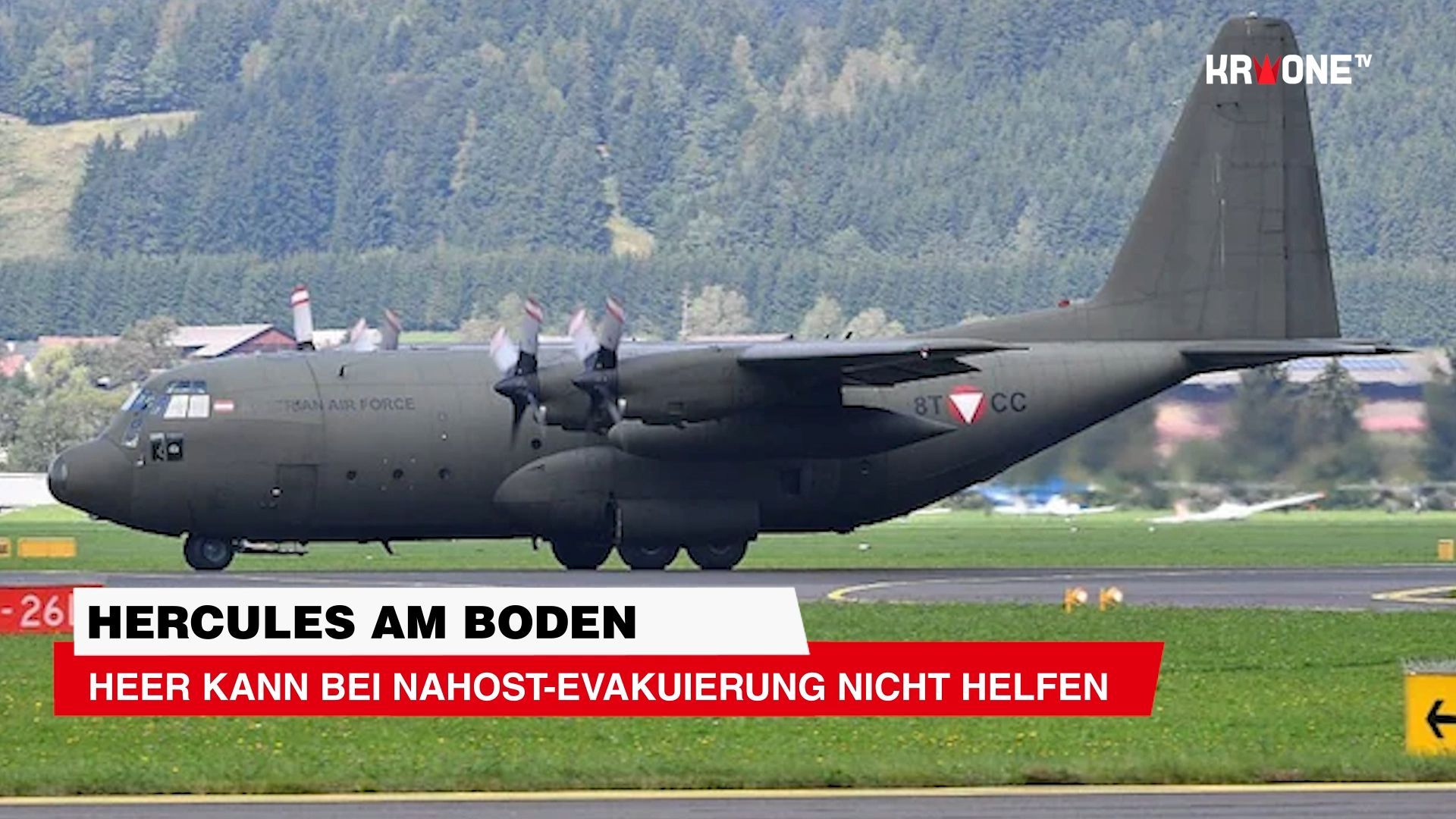 Video: Hercules am Boden Heer kann bei Nahost-Evakuierung nicht helfen