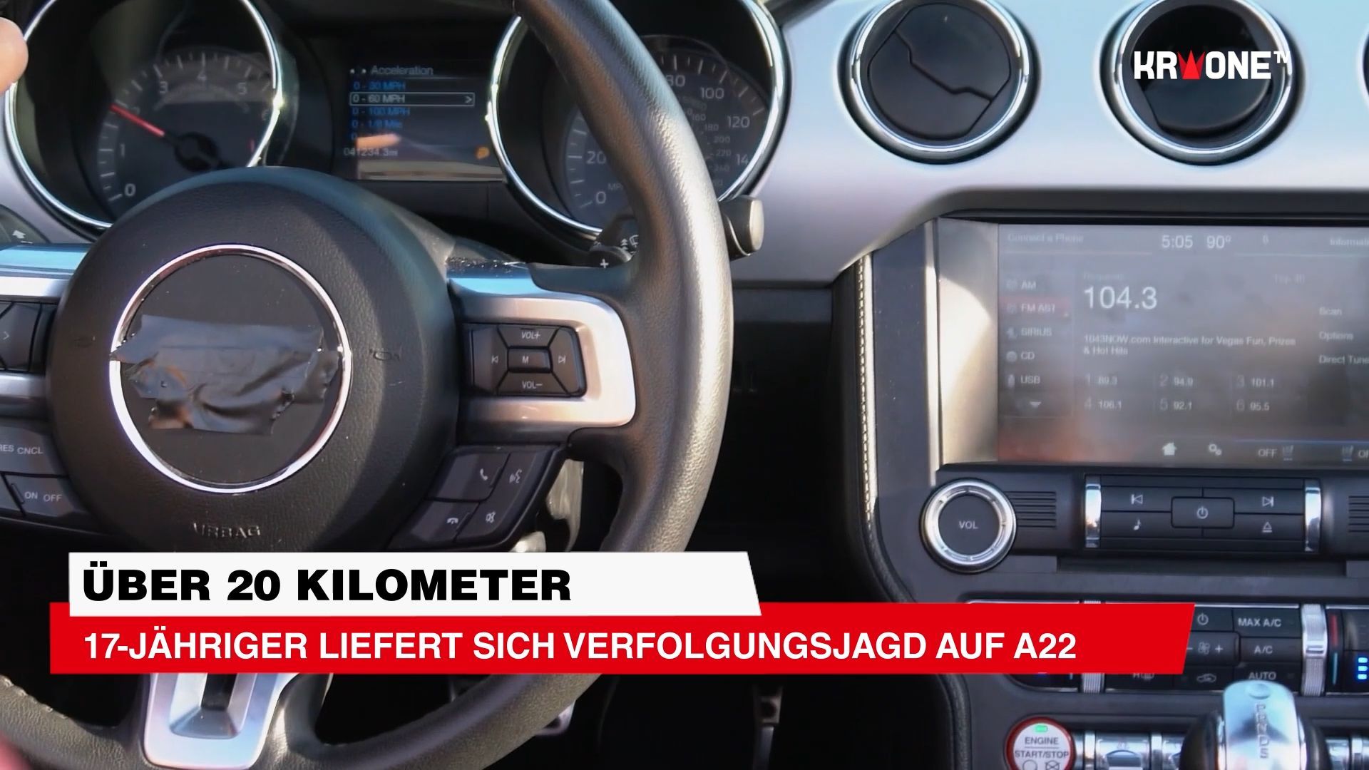 Video: 17-Jähriger liefert sich Verfolgungsjagd auf A22