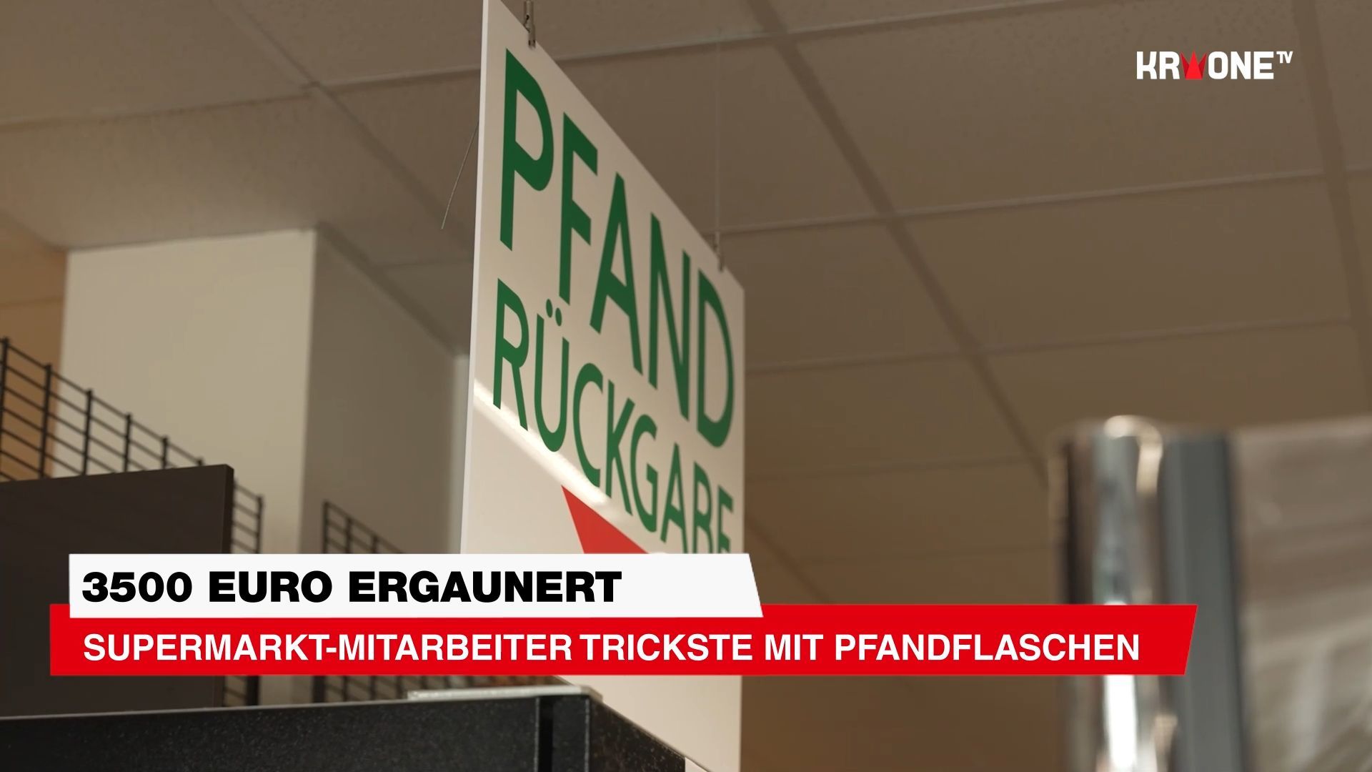 Video: 3500 Euro ergaunert ++ Supermarkt-Mitarbeiter trickste mit Pfandflaschen