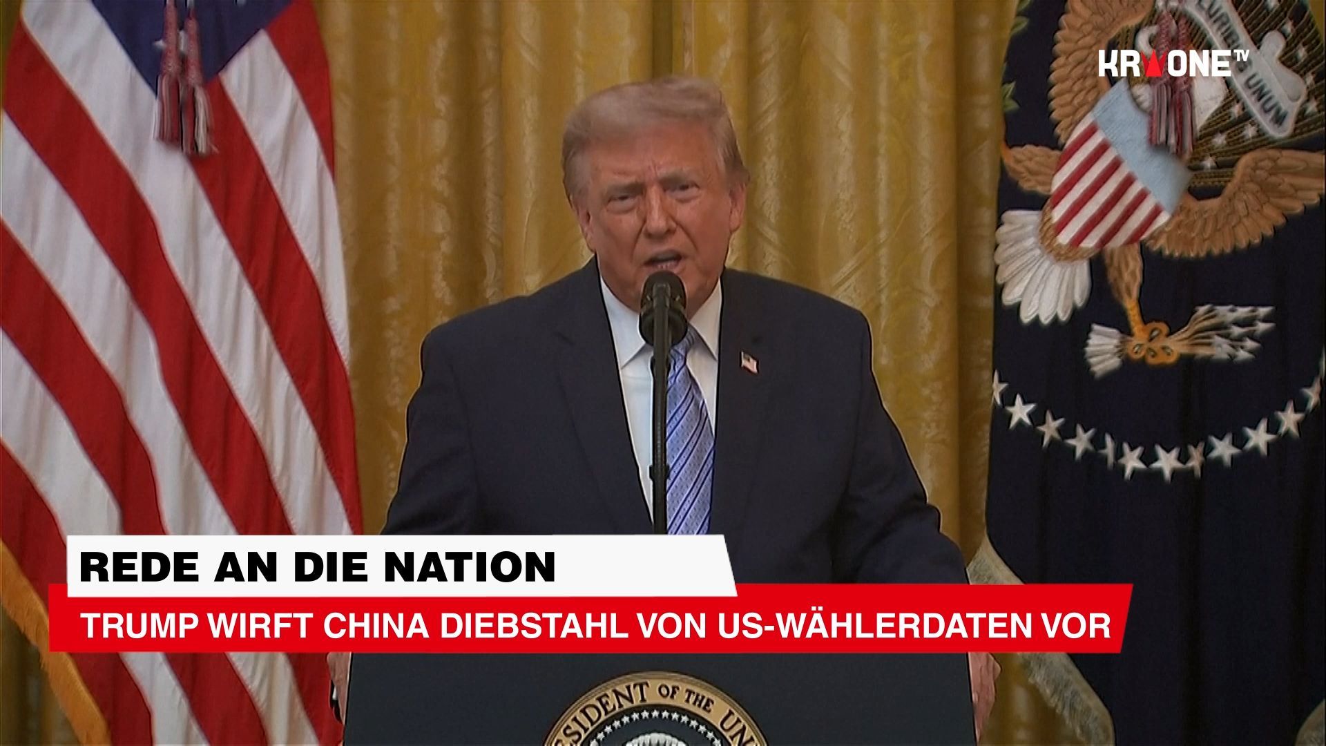 Video: Trump wirft China Diebstahl von US-Wählerdaten vor