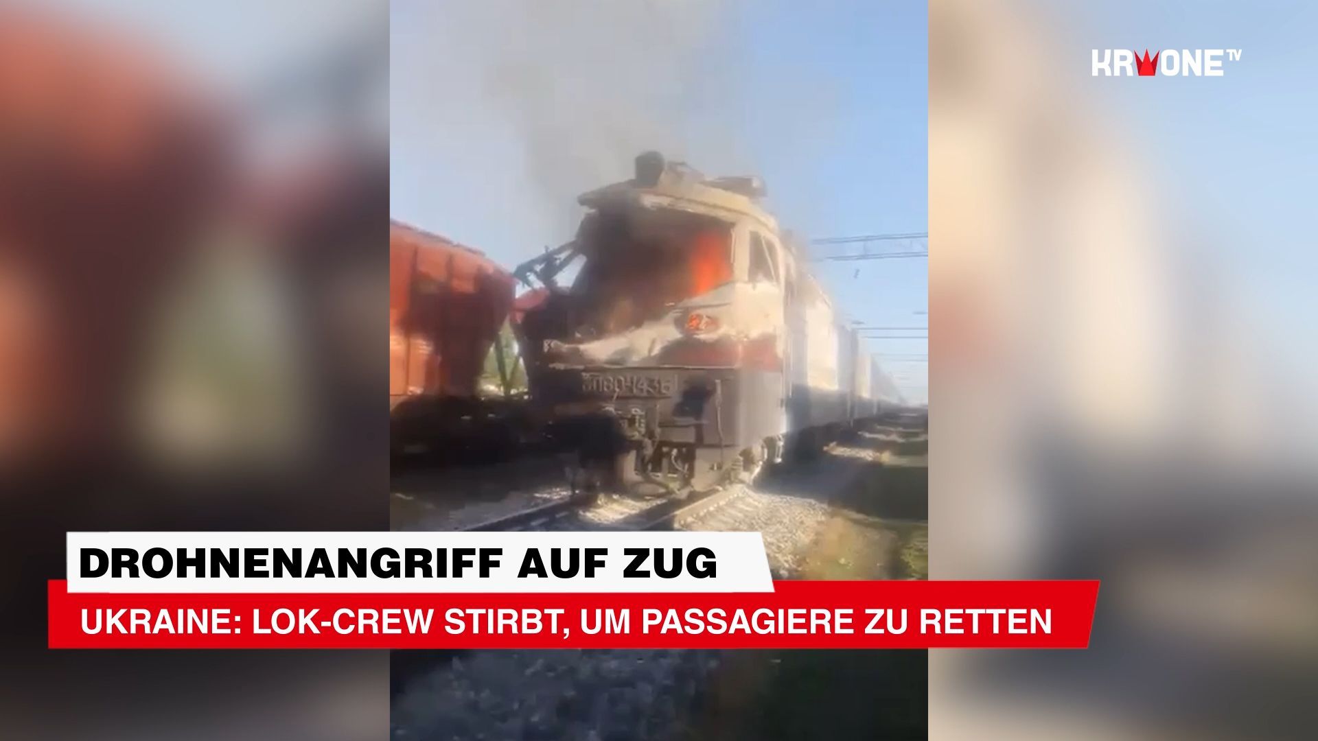 Video: Ukraine: Lok-Crew stirbt, um Passagiere zu retten
