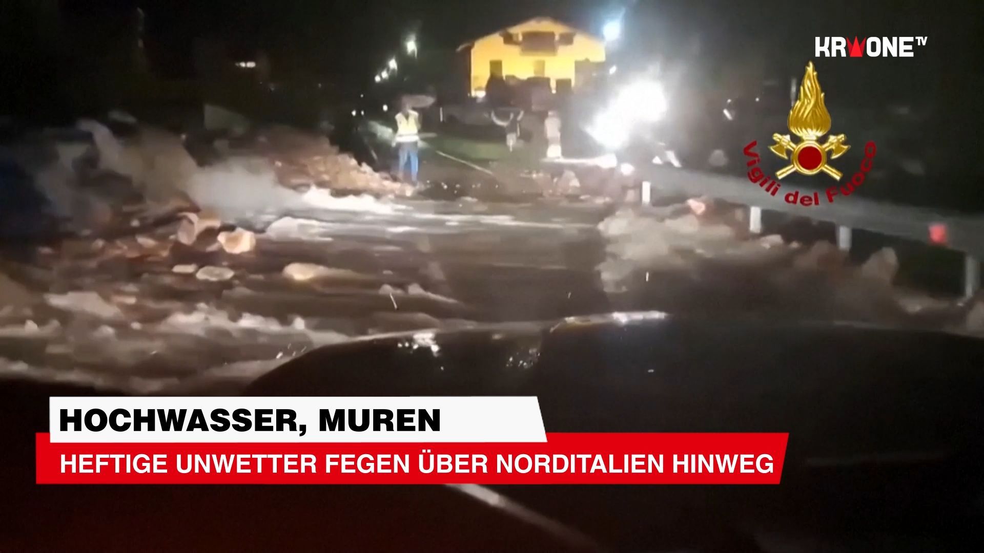 Video: Hochwasser ++ Heftige Unwetter fegen über Norditalien hinweg