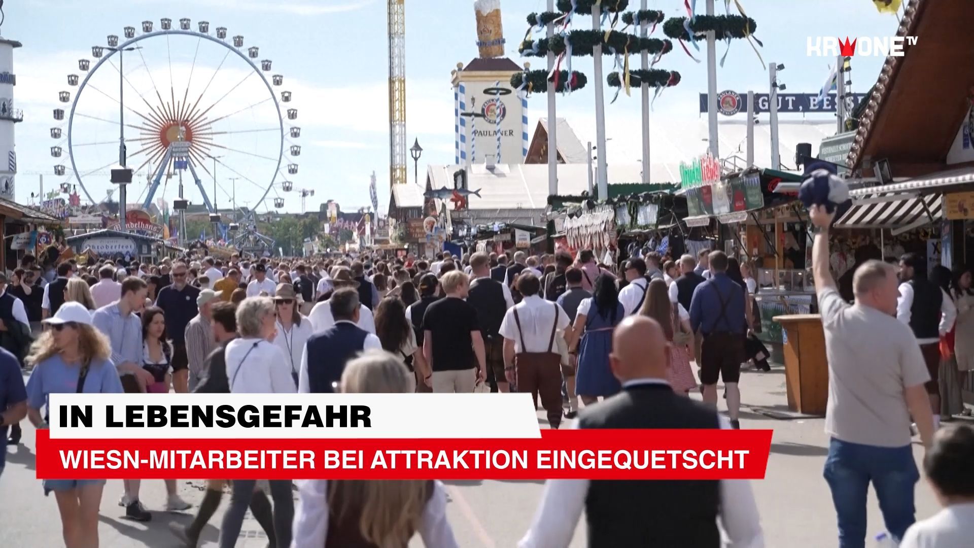 Video: Oktoberfest-Mitarbeiter stirbt bei Horror-Unfall