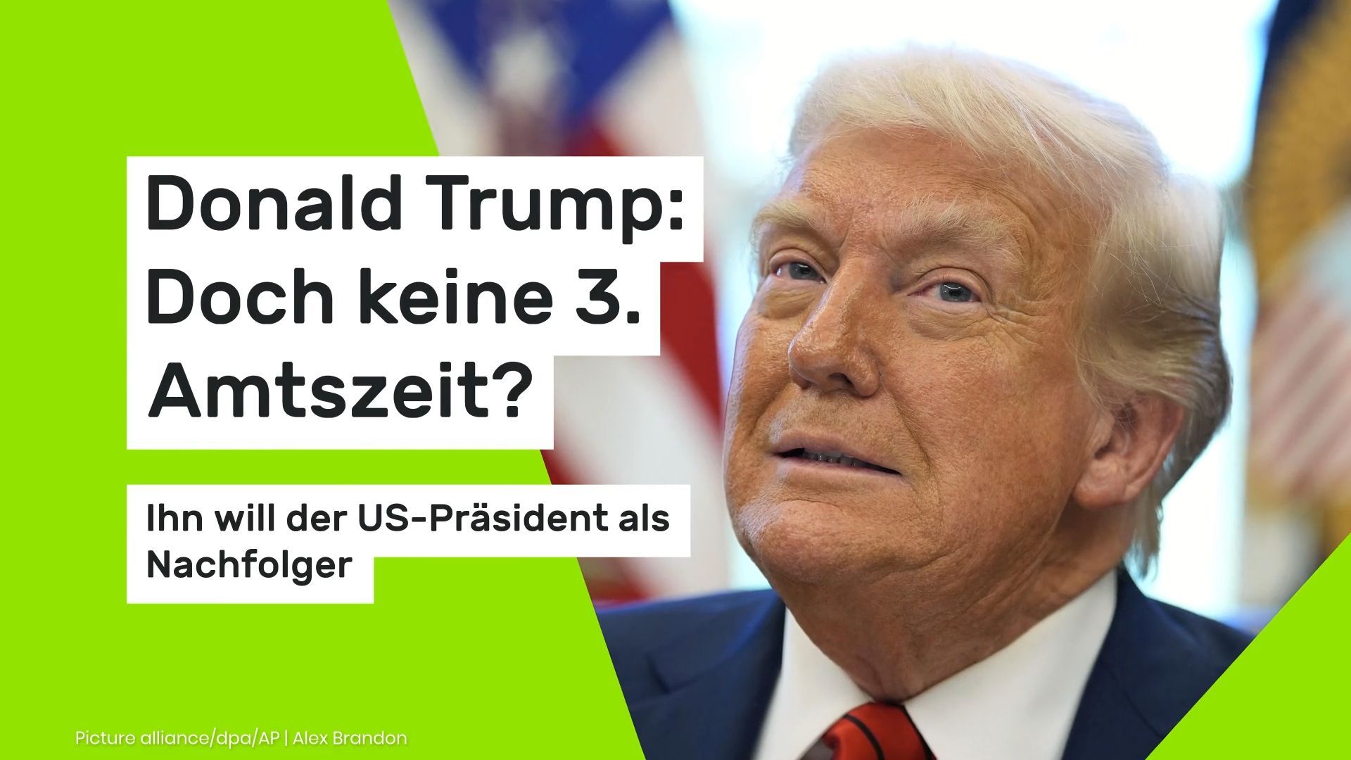 Donald Trump: Doch keine 3. Amtszeit? Ihn will der US-Präsident als Nachfolger