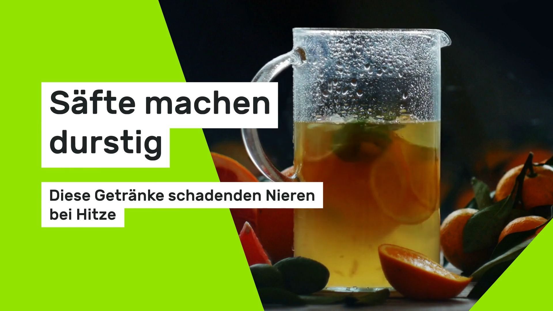 Juices make you thirsty: These drinks harm the kidneys in heat