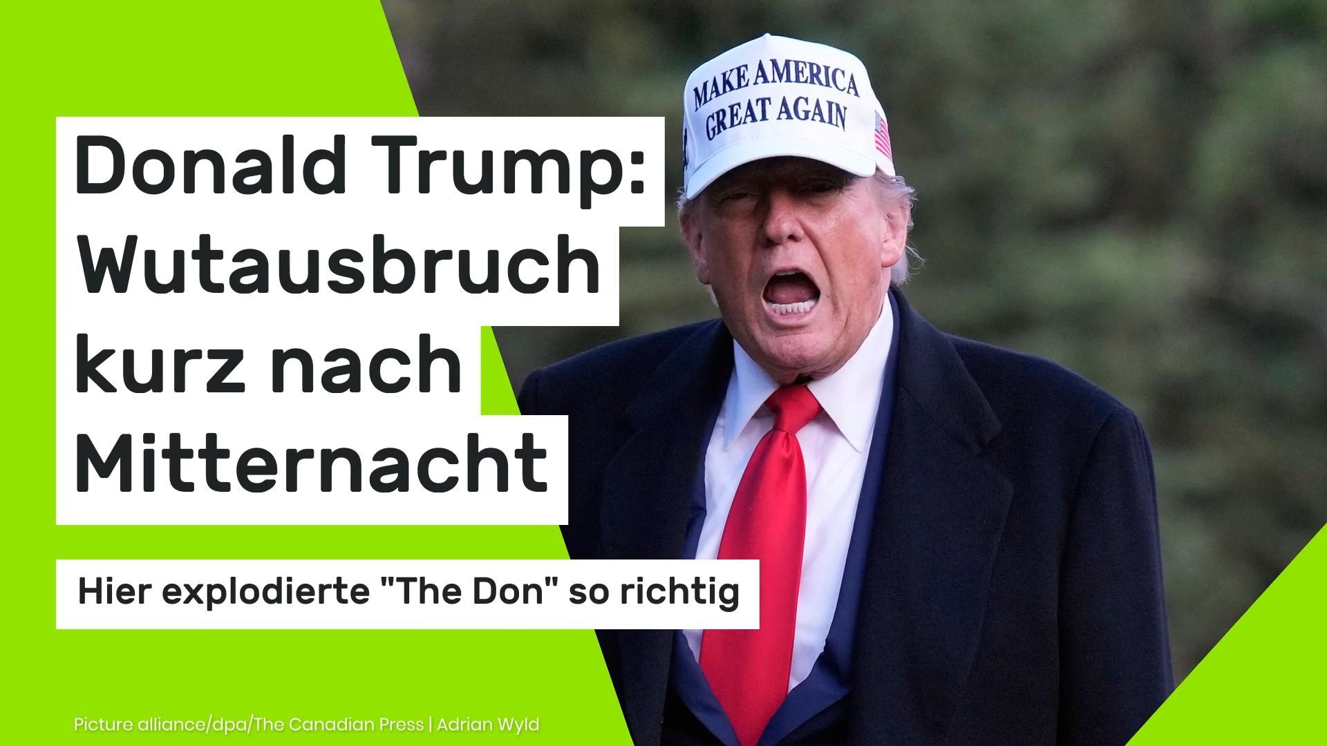 Video: Donald Trump: Hier explodierte "The Don" so richtig
