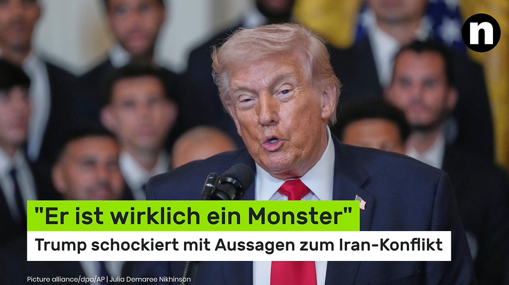 Video: "Er ist wirklich ein Monster" Trump schockiert mit Aussagen zum Iran-Konflikt