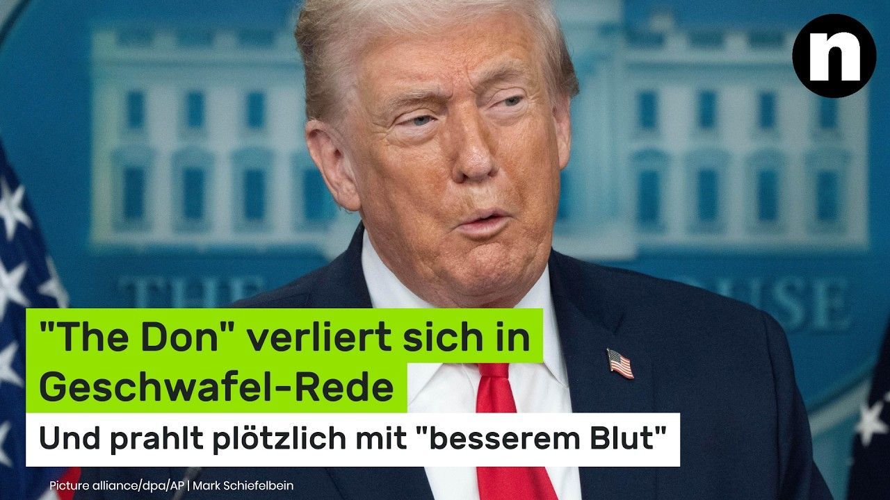 Video: Donald Trump: "The Don" verliert sich in Geschwafel-Rede - und prahlt plötzlich mit "besserem Blut"