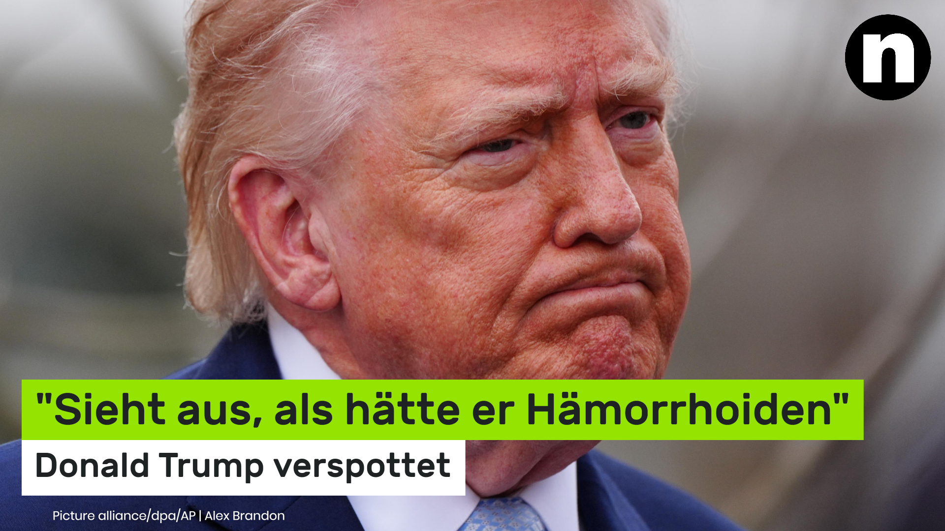 Video: Donald Trump verspottet: "Sieht aus, als hätte er Hämorrhoiden" - US-Präsident offenbart Probleme beim Hinsetzen