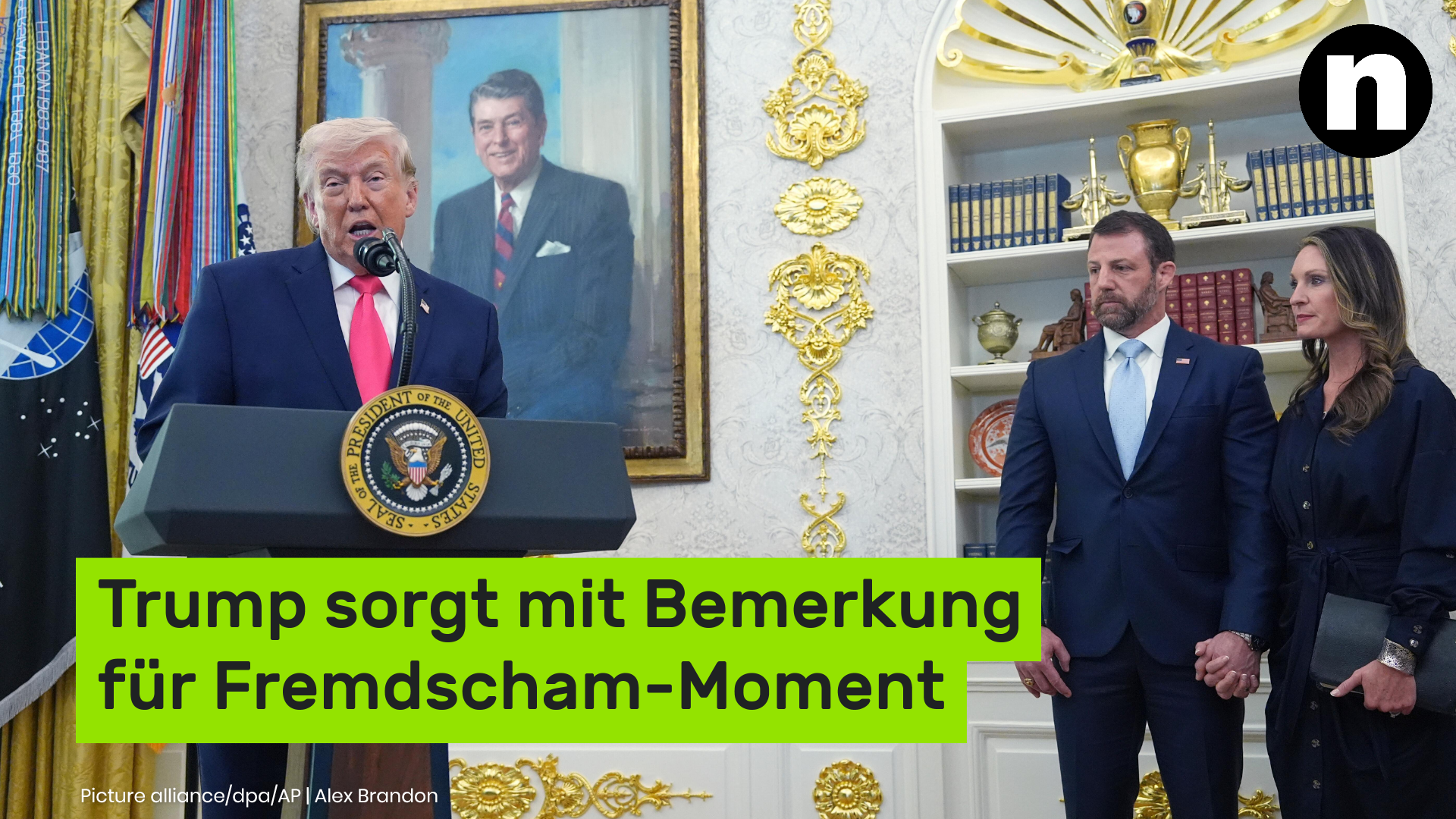 Video: Donald Trump sorgt mit Bemerkung über Minister-Ehefrau für Fremdscham-Moment