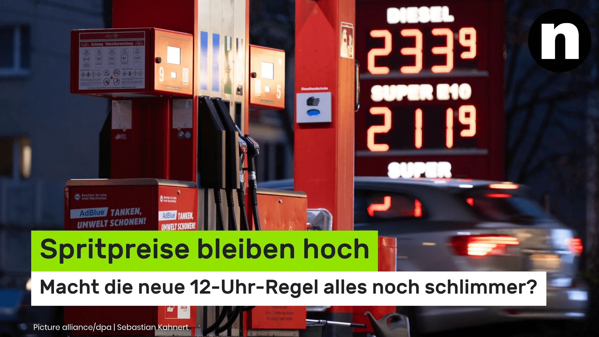 Video: Trotz Ölpreis-Absturz: Spritpreise bleiben hoch – macht die neue 12-Uhr-Regel alles noch schlimmer?