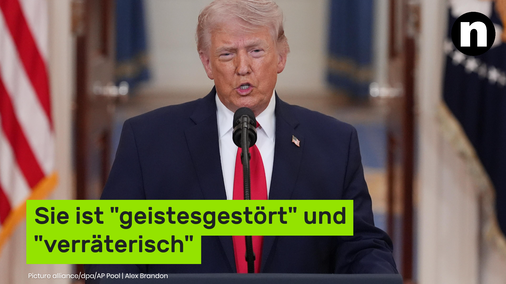 Video: Sie ist "geistesgestört" und "verräterisch" - jetzt teilt er so richtig aus