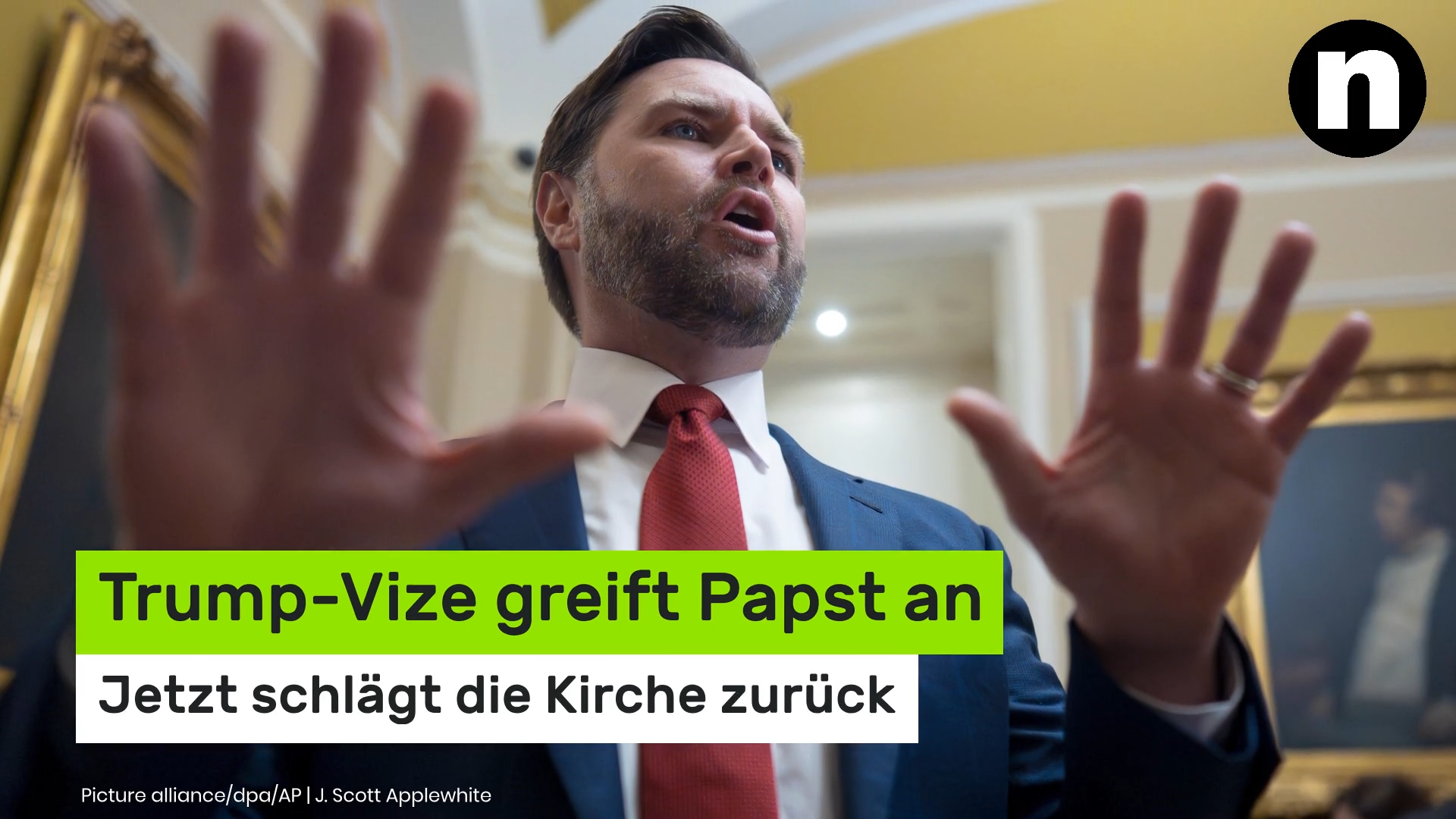 Video: J.D. Vance: Trump-Vize greift Papst an - jetzt schlägt die Kirche zurück