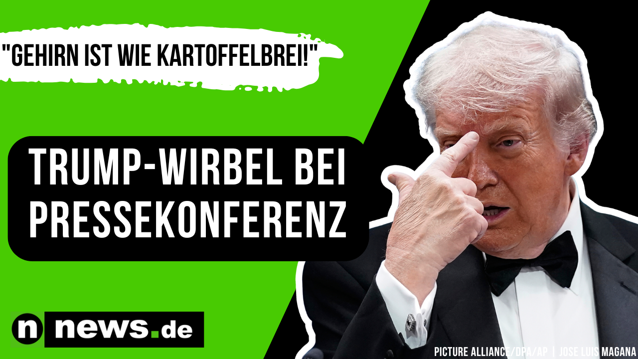 Video: Donald Trump: "Sein Gehirn ist wie Kartoffelbrei!" Trump-Wirbel bei Pressekonferenz