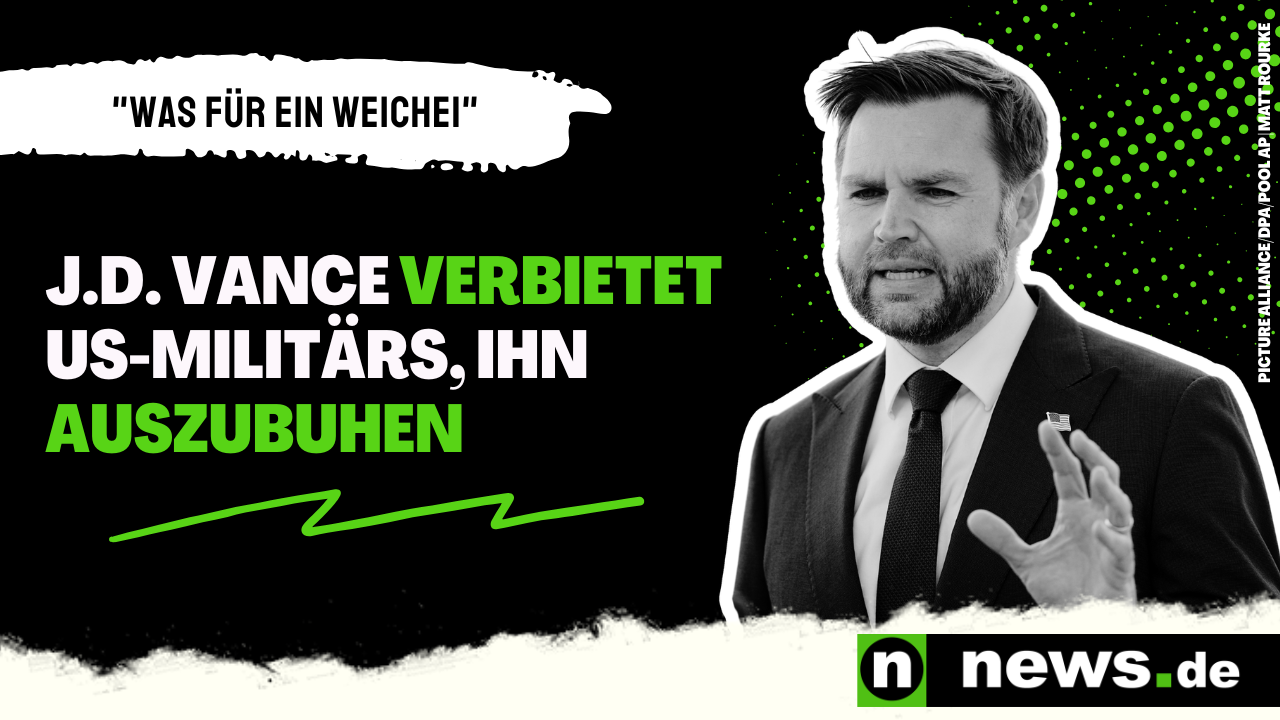 Video: "Was für ein Weichei" - J.D. Vance verbietet US-Militärs, ihn auszubuhen