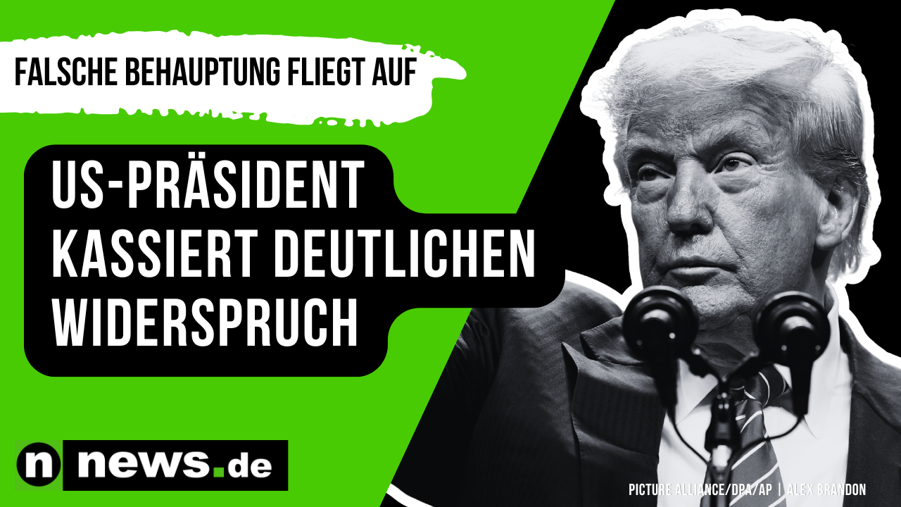 Video: Falsche Behauptung fliegt auf – US-Präsident kassiert deutlichen Widerspruch