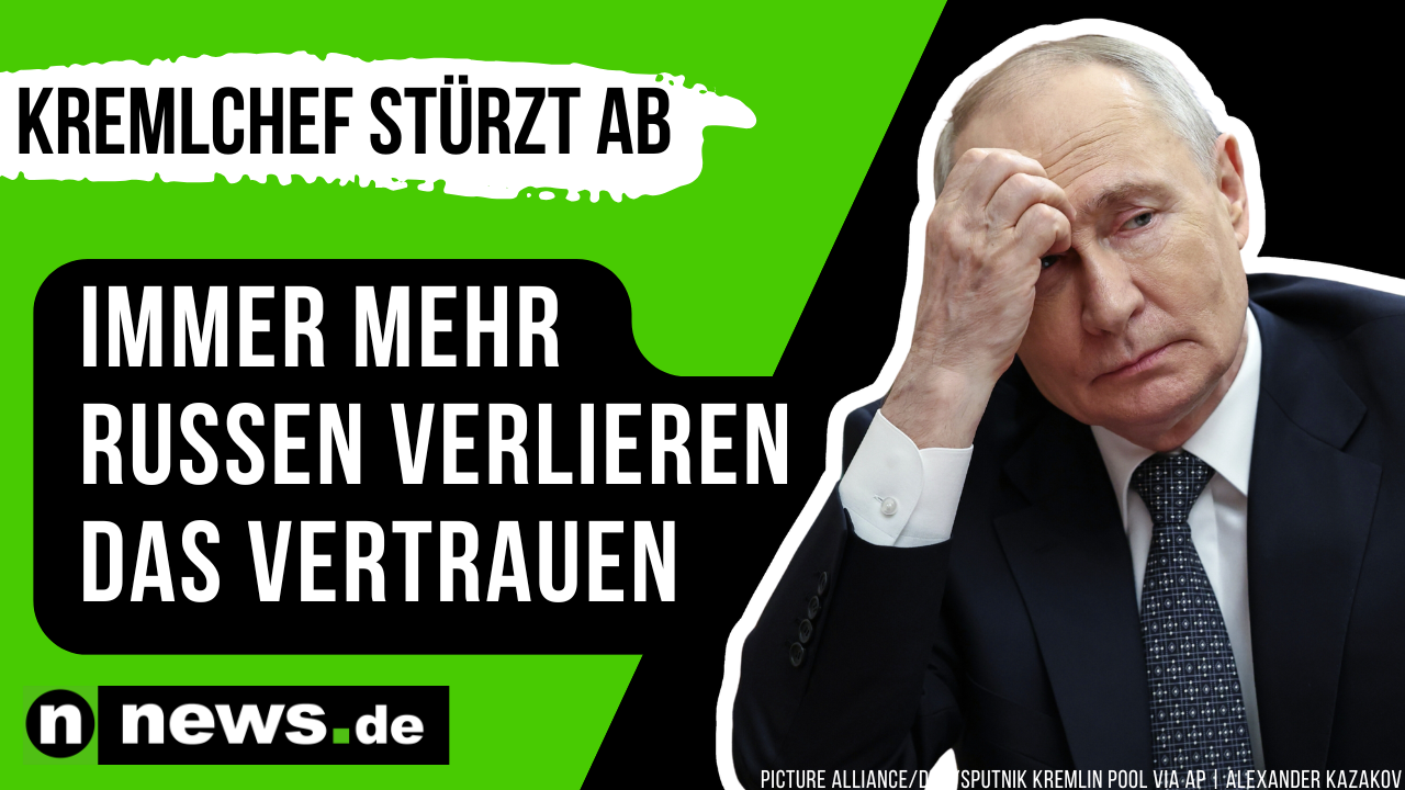 Video: Wladimir Putin: Kremlchef stürzt ab - immer mehr Russen verlieren das Vertrauen