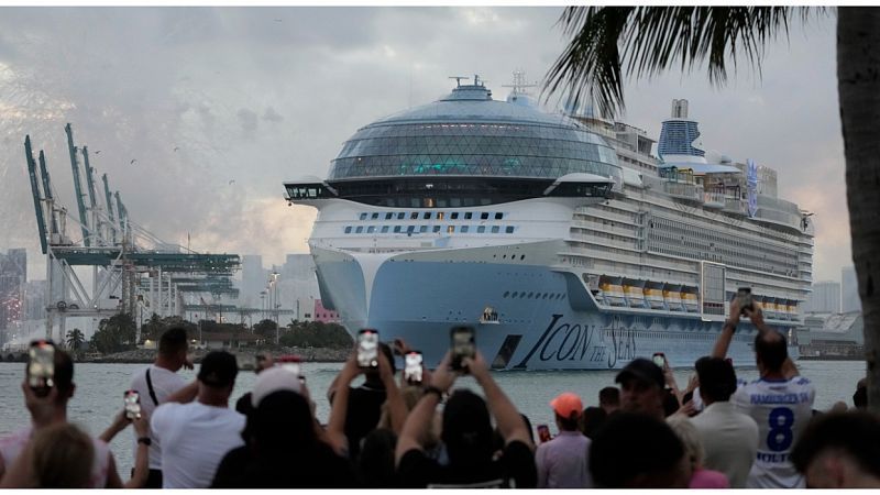 7.600 Reisende in Miami: Größtes Kreuzfahrtschiff der Welt "Icon of the Seas"