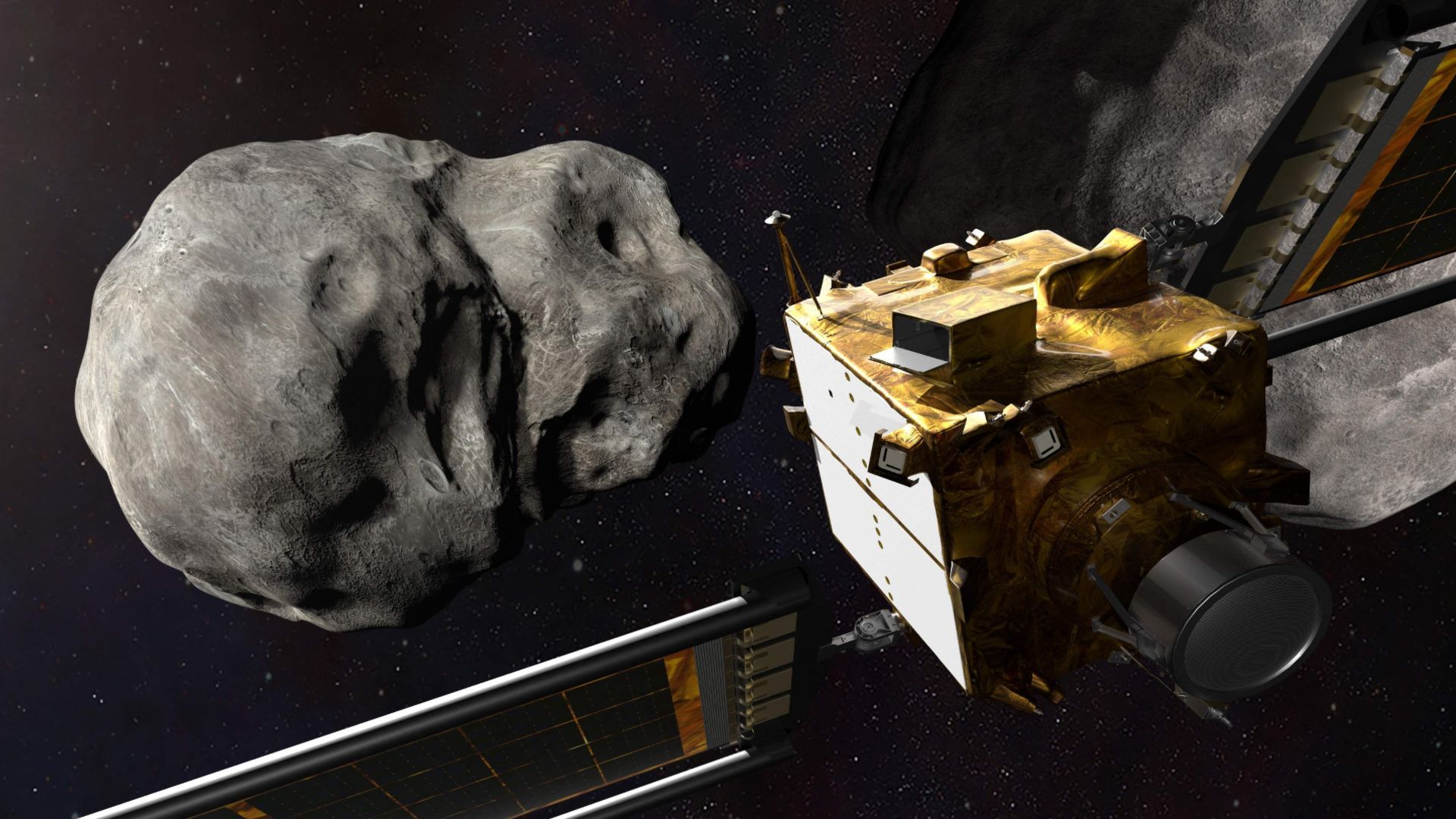 Weltraumteleskope beobachten Zusammenstoß von Sonde mit Asteroiden