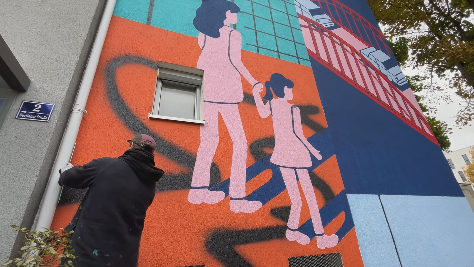 Video: Zehnte Fassade des Ingolstädter Urban Art-Projektes "Landmarks" entsteht