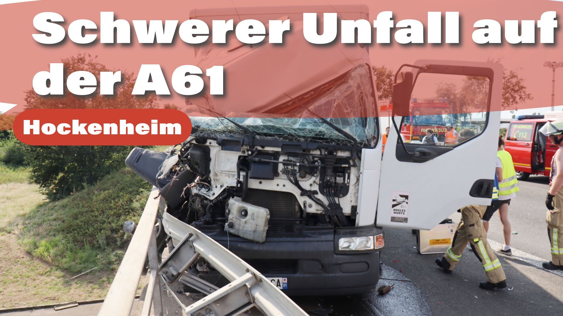 Schwerer Unfall auf der A61 bei Hockenheim