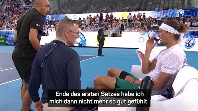 Zverev über Atemprobleme: \