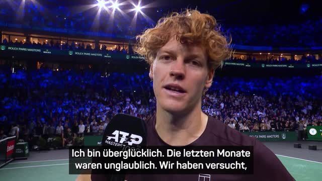Sinner überglücklich: "Es war ein unglaubliches Jahr"