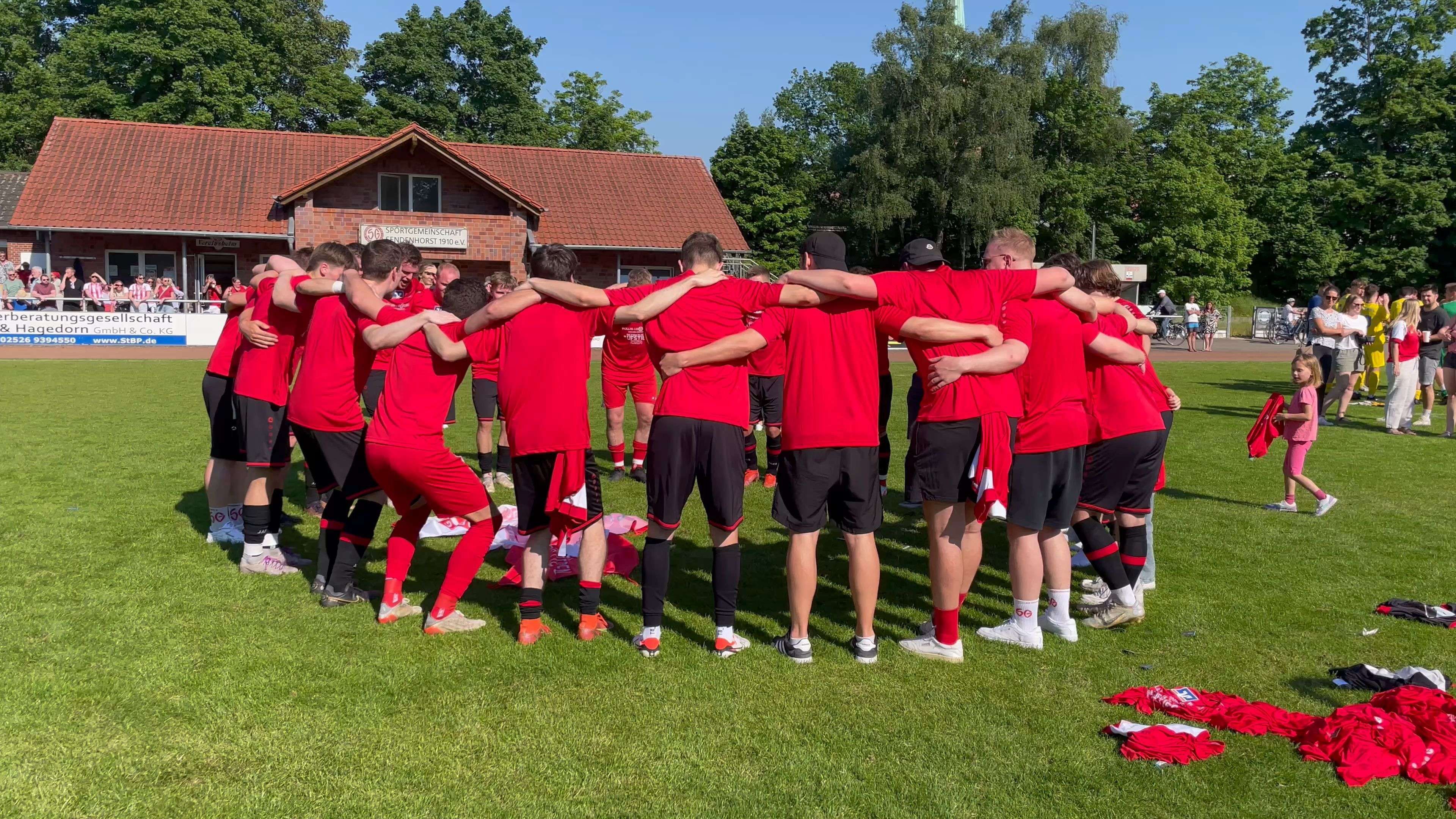 SG Sendenhorst feiert den Aufstieg in die Bezirksliga