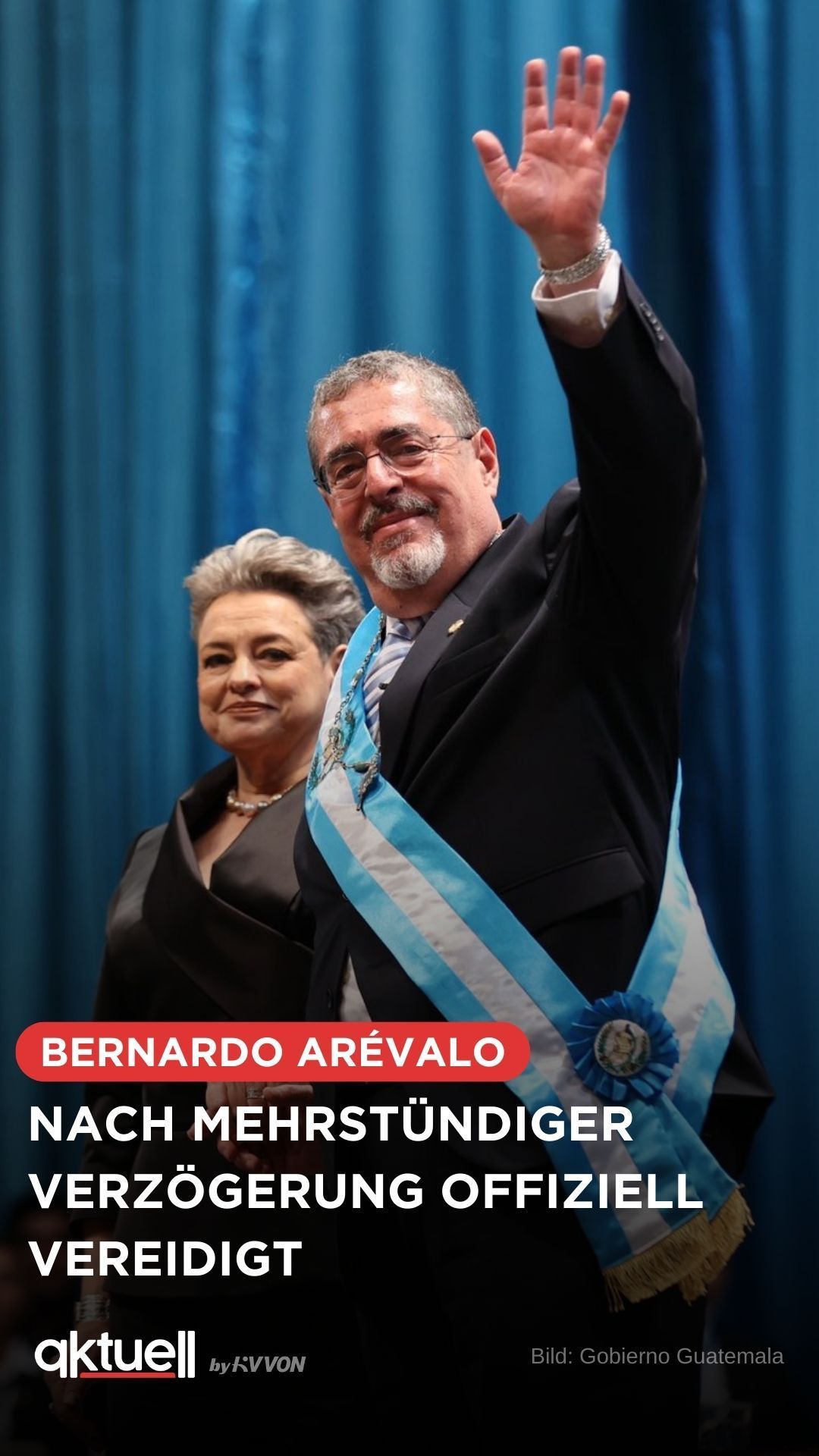 Guatemalas Präsident wird nach mehrstündiger Verzögerung offiziell vereidigt