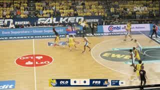 Spiel Highlights zu EWE Baskets Oldenburg – SKYLINERS Frankfurt