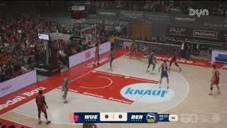 Spiel Highlights zu Fitness First Würzburg Baskets – ALBA BERLIN