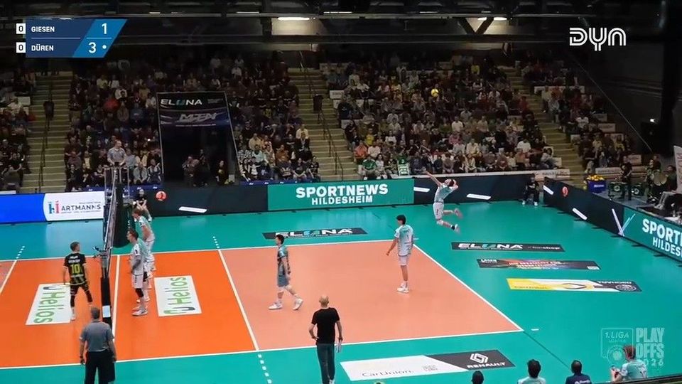 Spiel Highlights zu Helios GRIZZLYS Giesen – SWD powervolleys Düren