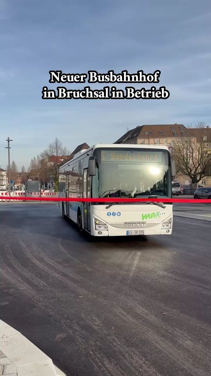 Video: Neuer Busbahnhof in Bruchsal eröffnet