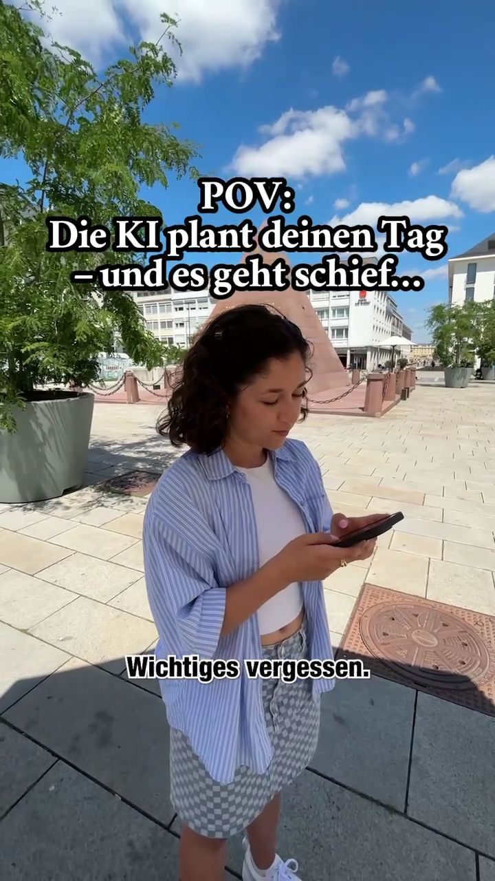 Video: POV: Du lässt die KI deinen Tag in Karlsruhe planen, aber der geht schief...