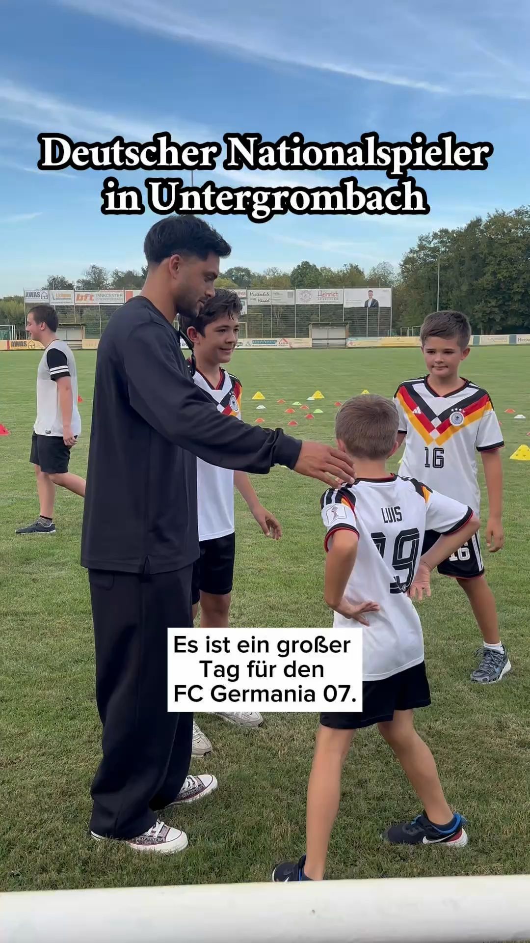 Video: Nadiem Amiri, Fußball-Nationalspieler, in Untergrombach