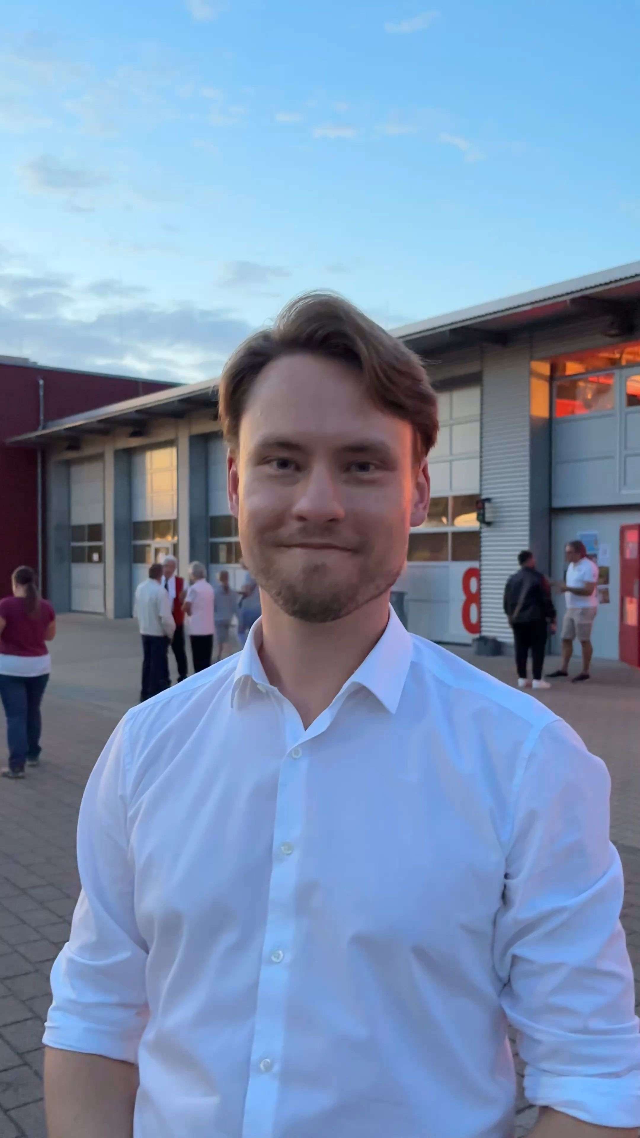Video: Tim Drees nach der Bürgermeisterwahl in Linkenheim-Hochstetten
