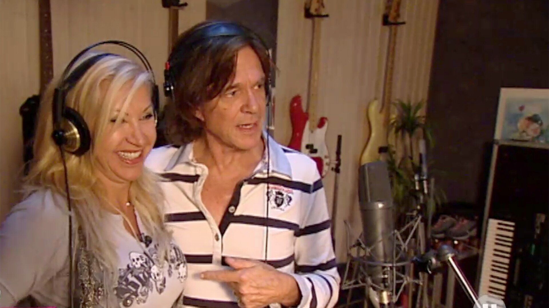 Carmen and Jürgen in the Studio