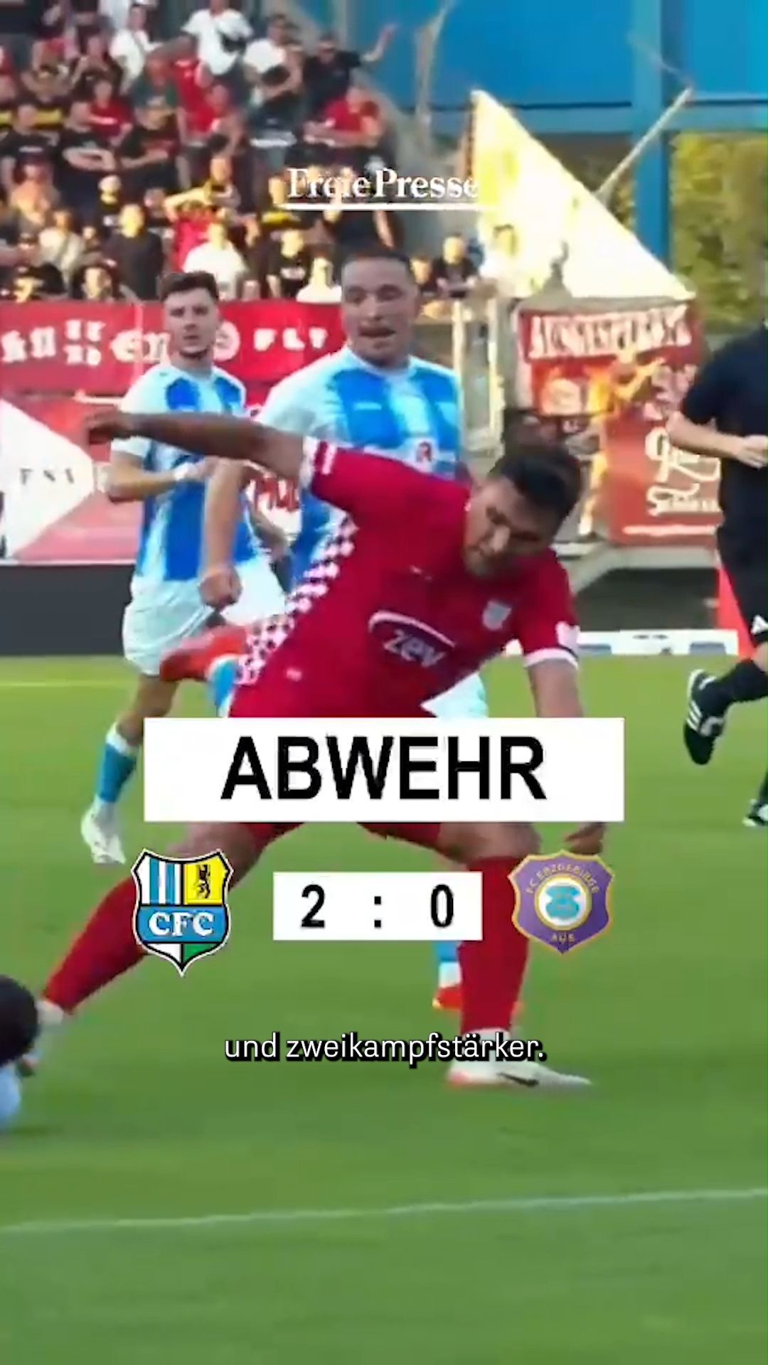 Video: Derby FC Erzgebirge Aue gegen Chemnitzer FC