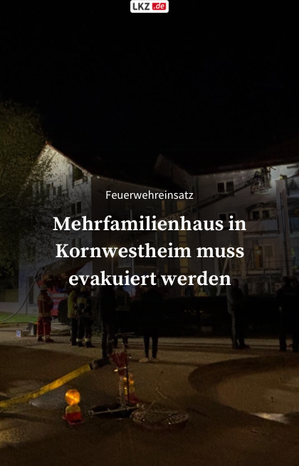 Video: Mehrfamilienhaus in Kornwestheim muss evakuiert werden