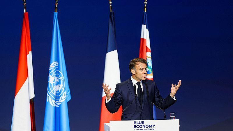 Ozeankonferenz in Monaco: Macron tadelt Klimaleugner