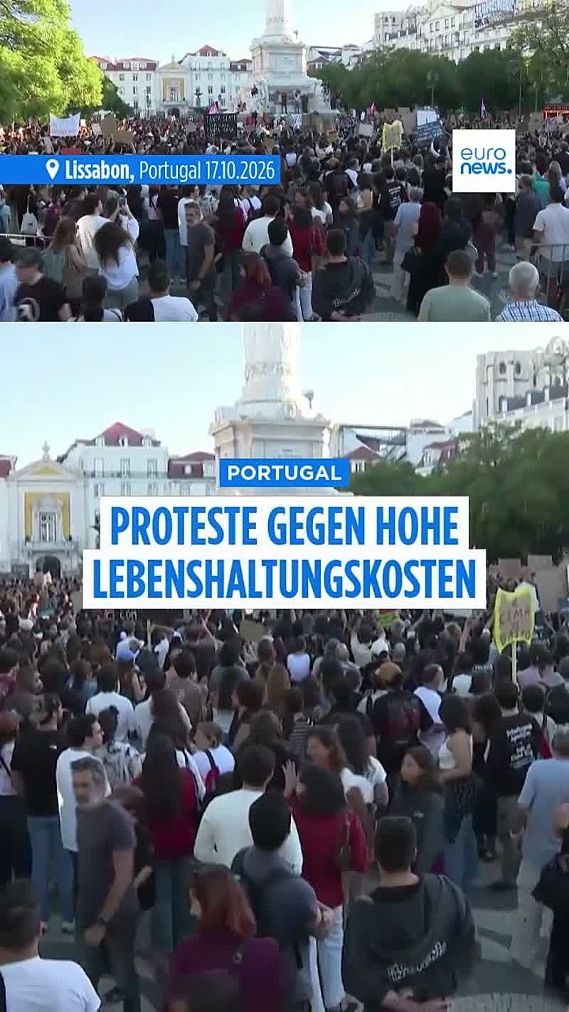 Video: Aufschrei gegen hohe Preise in Portugal: "Es reicht mit der Krise"