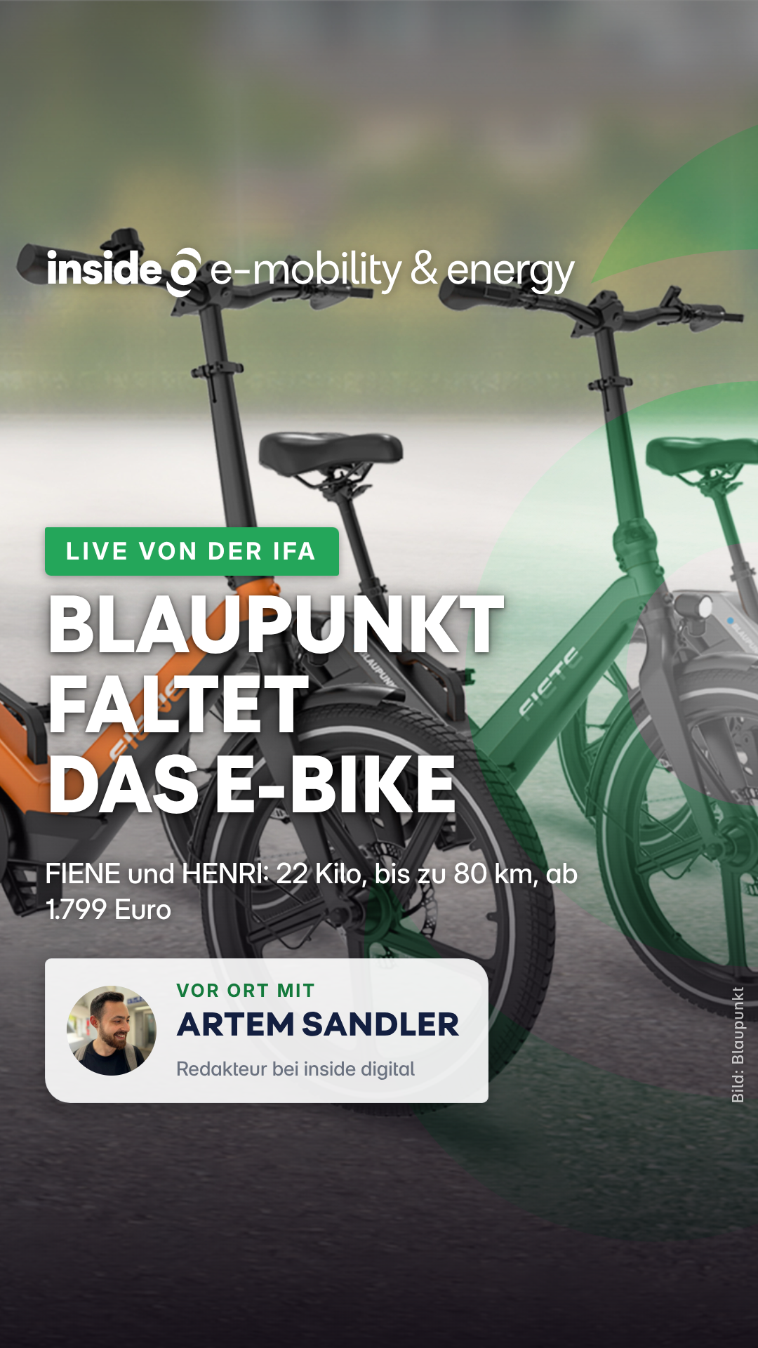 Video: 🚲 Blaupunkt ist zurück – mit zwei faltbaren E-Bikes auf der IFA 2026!