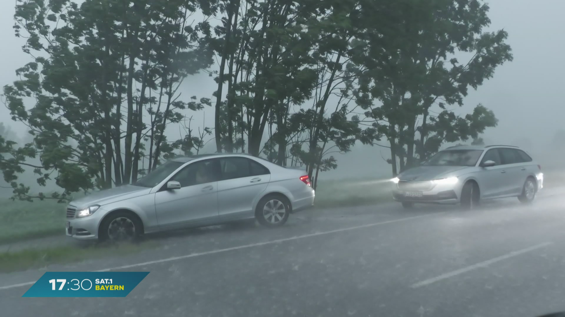 Wetter in Bayern: Unwetter und Hagel in Bad Tölz
