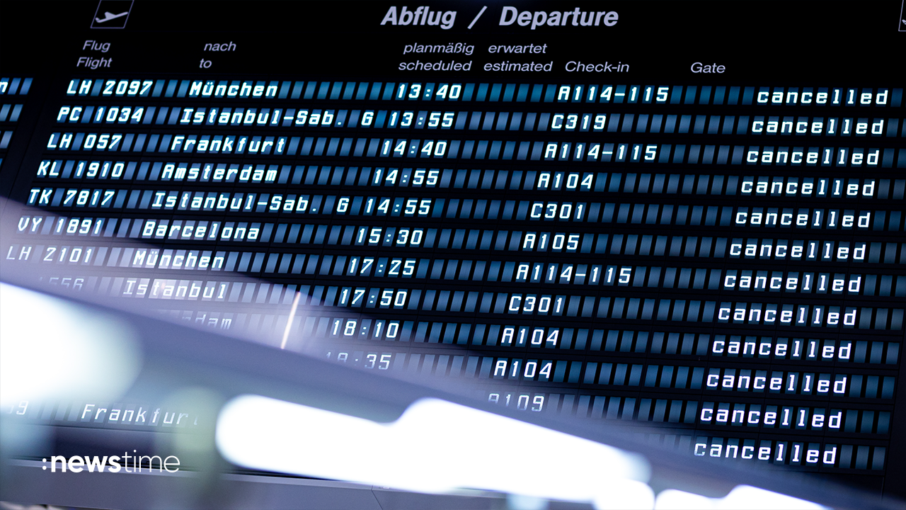Warnstreik des Sicherheitspersonals: Mehr als 1.000 Flüge betroffen