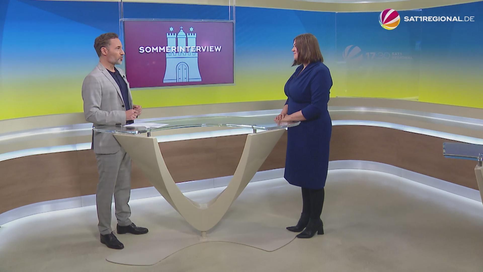 Video: SAT.1 REGIONAL- Sommerinterview mit Katharina Fegebank von den Grünen