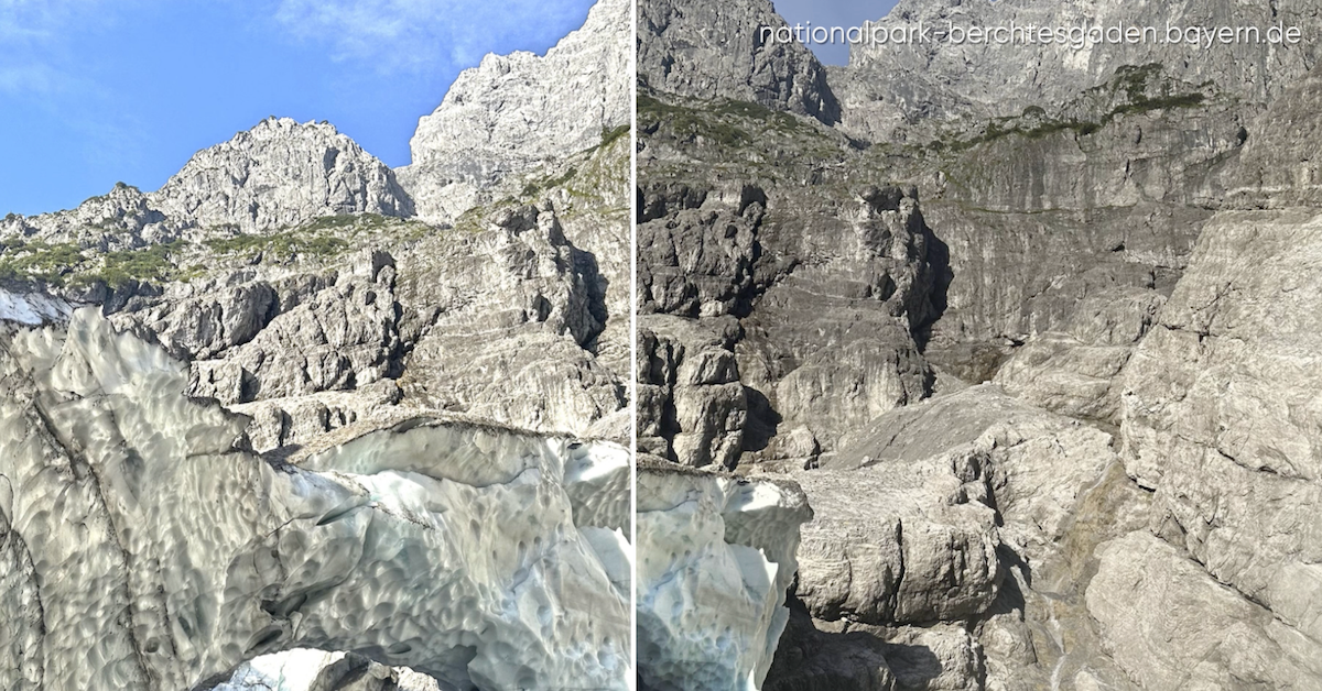 Betreten lebensgefährlich: Eiskapelle am Watzmann eingestürzt