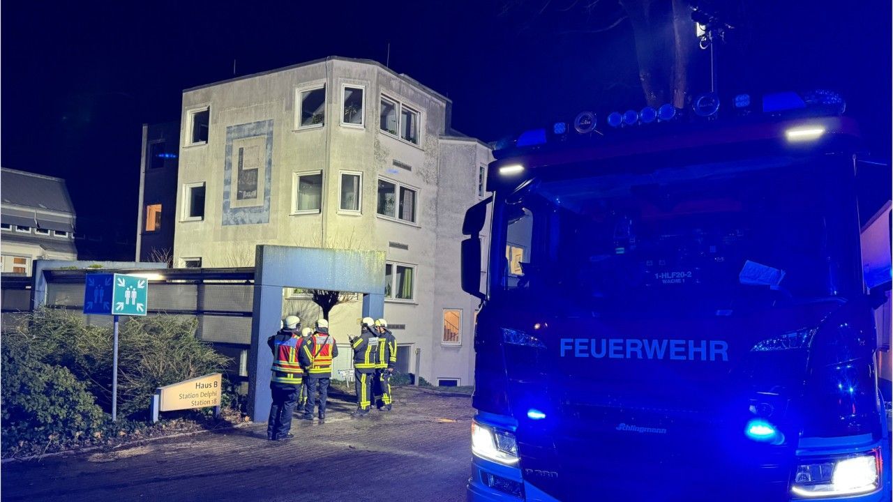 Brand in Bochumer Krankenhaus: sieben Verletzte