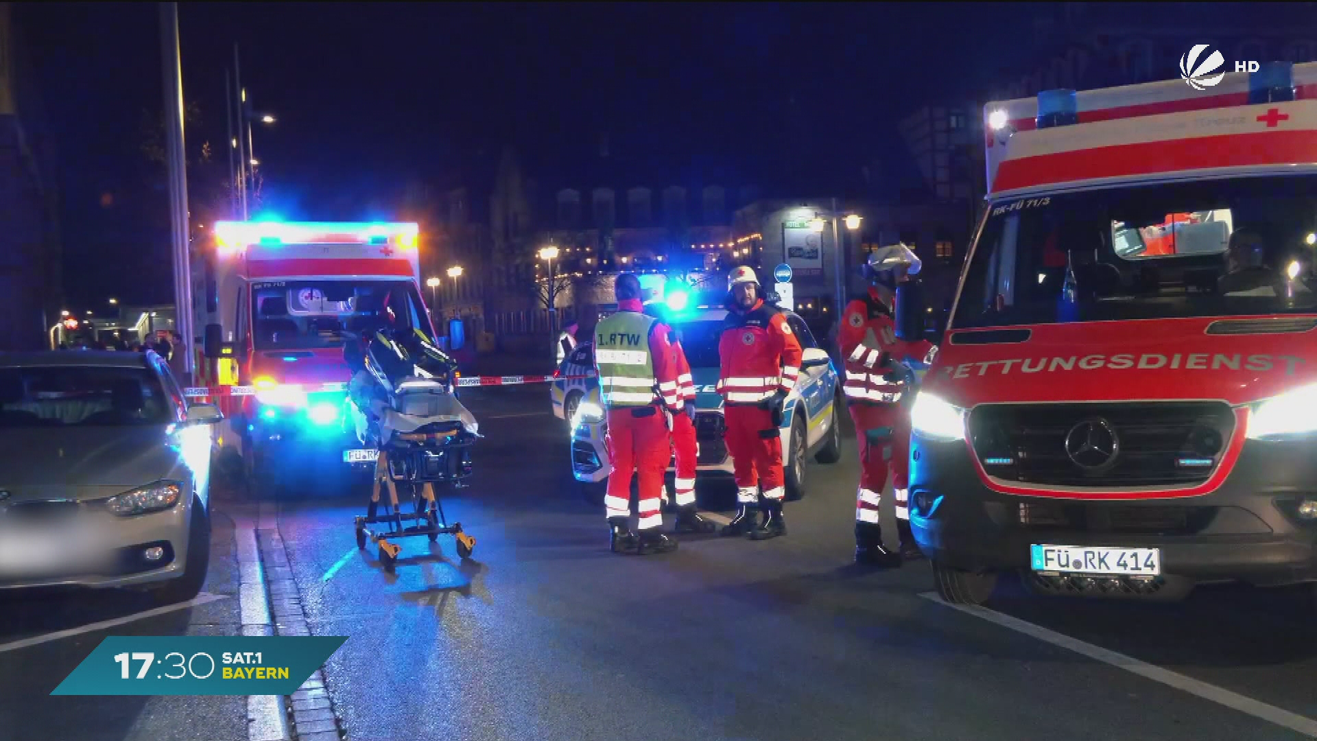 Video: Wohnungsbrand in Fürth: Mann springt aus Fenster und wird verletzt