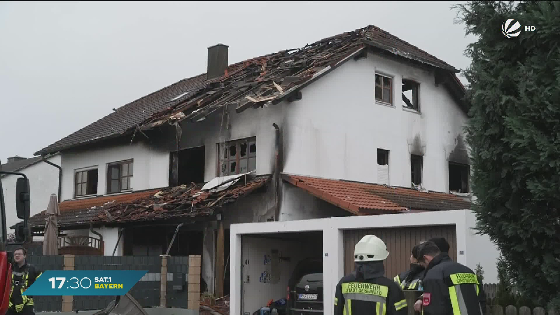 Video: Nach Explosion in Geisenfeld: Feuer absichtlich herbeigeführt?