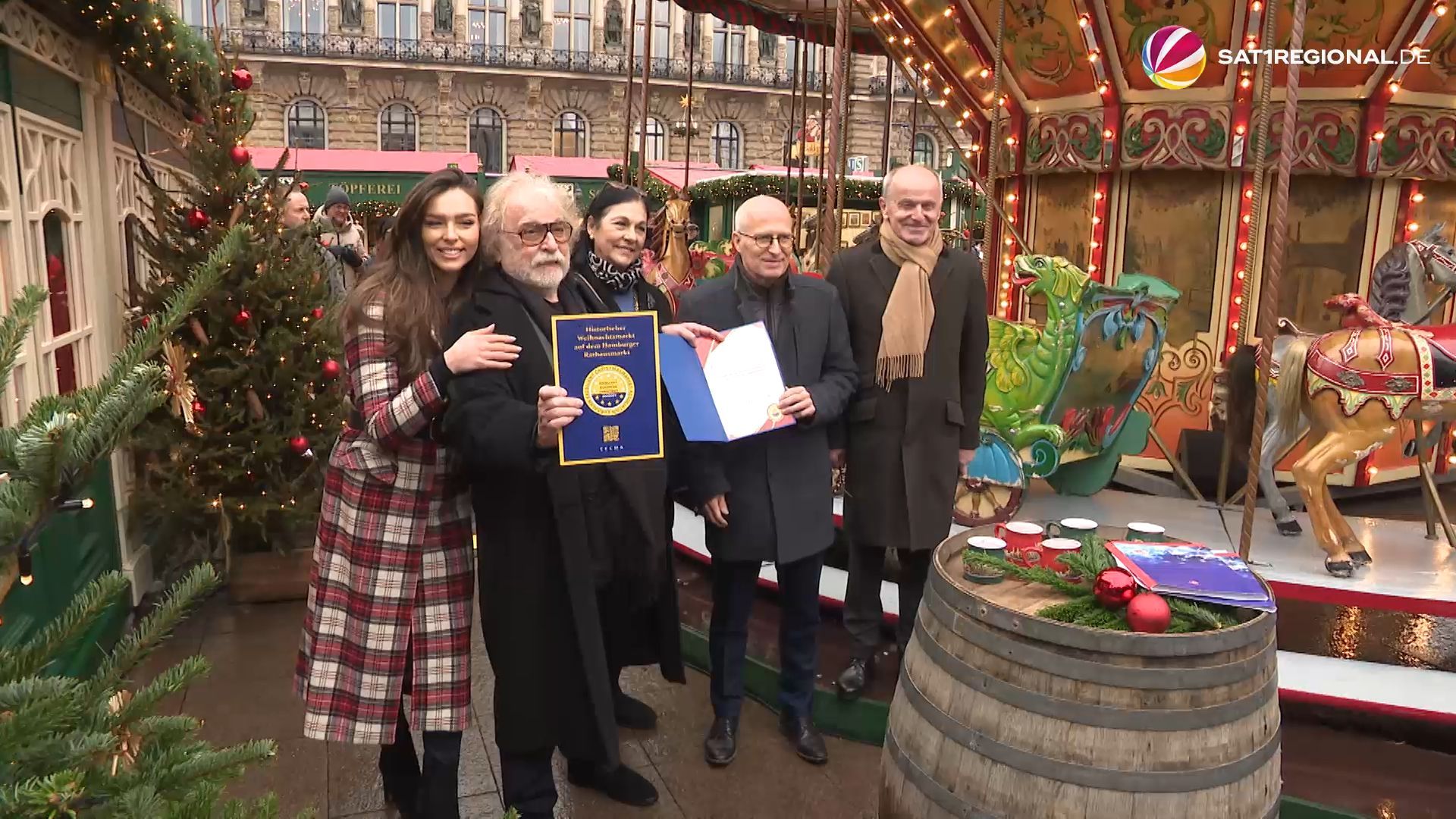 Video: „Excellent European Christmas Market“: Roncalli Weihnachtsmarkt in Hamburg mit Auszeichnung eröffnet